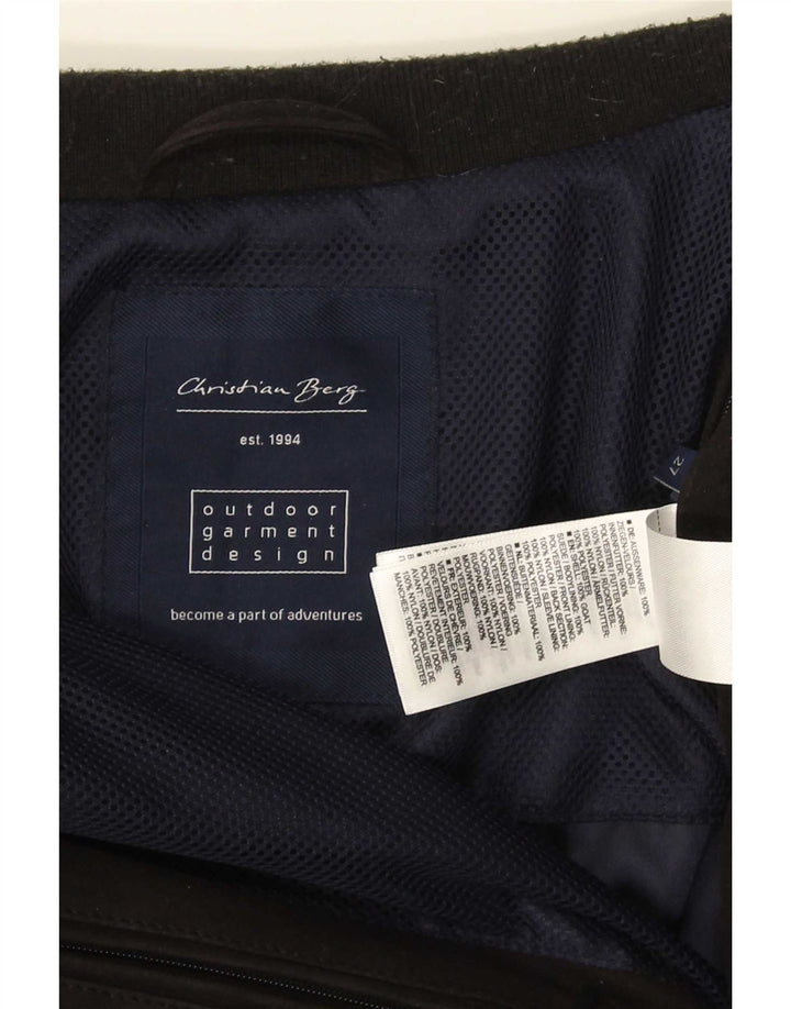 Jachetă Bomber din piele intoarsa pentru barbati Christian Berg UK 38 Medium bleumarin din piele intoarsa