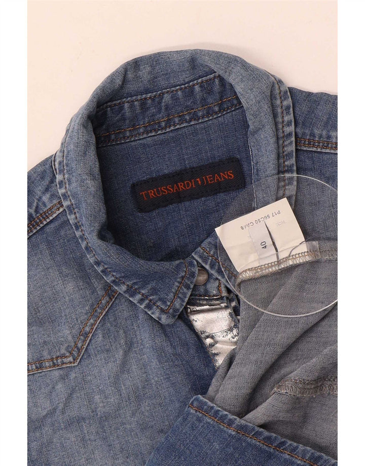 Cămașă de blugi pentru femei Trussardi Jeans IT 40 Small Blue