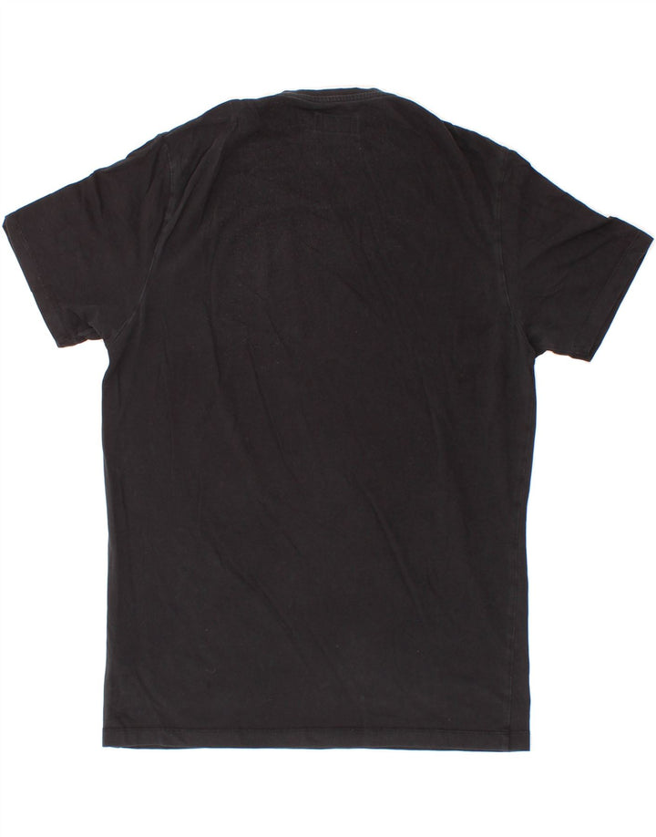 MASSIMO DUTTI Womens T-Shirt Top UK 16 Large Black Cotton Vintage Massimo Dutti and Second-Hand Massimo Dutti from Messina Hembry 