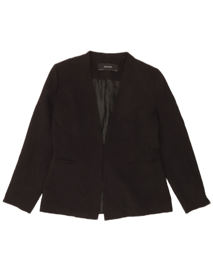 Blazer pentru femei Zara UK 16, mare, negru, poliester
