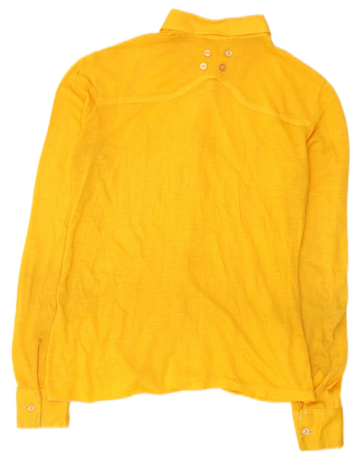 Cămașă vintage pentru femei UK 10 Small Yellow