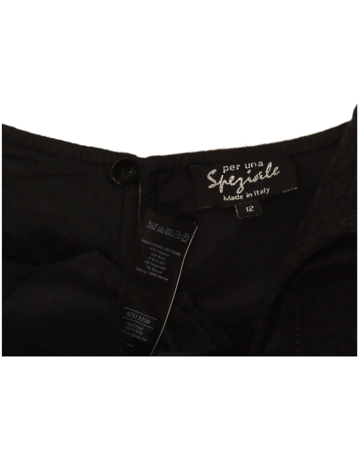 Marks & Spencer Rochie teacă Per Una pentru femei UK 12 Medium Black Check