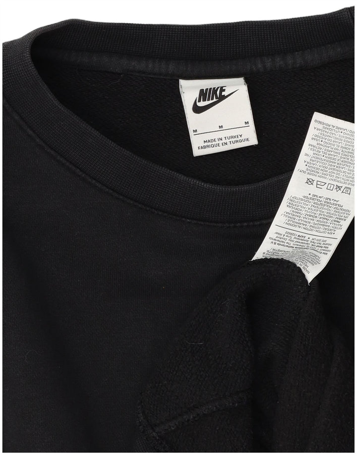 Pulover Nike pentru bărbați, bumbac mediu negru
