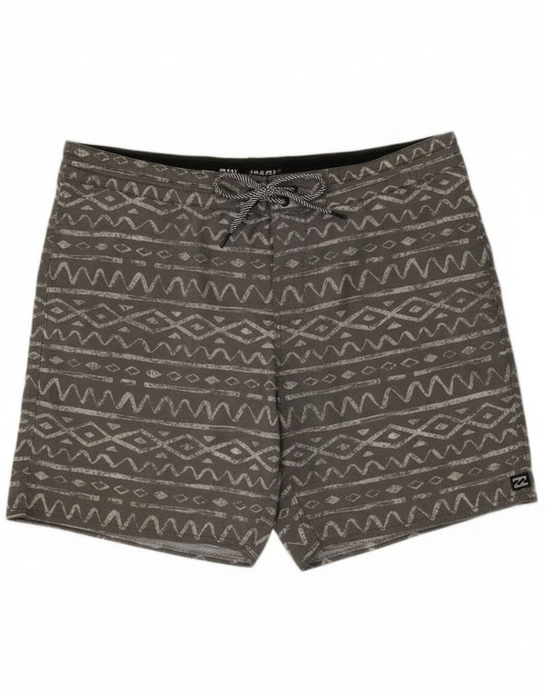 Pantaloni scurți de înot pentru bărbați Billabong XL bumbac geometric gri