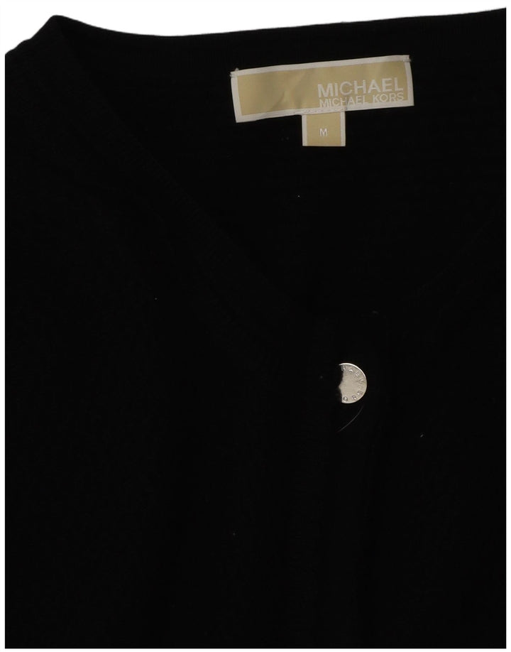 Pulover cardigan pentru femei Michael Kors UK 14 Medium Negru