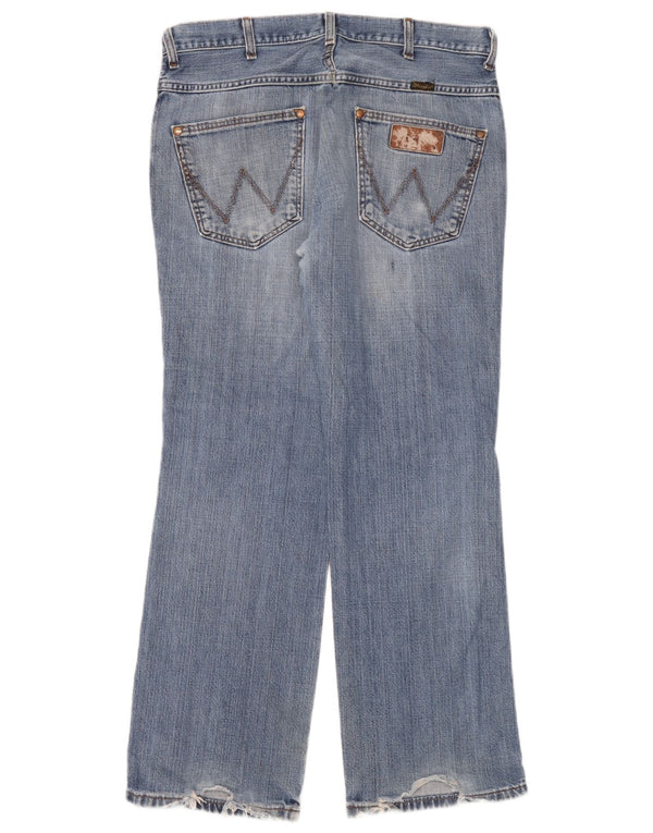 Blugi drepti pentru bărbați Wrangler Alaska W34 L30 bumbac albastru