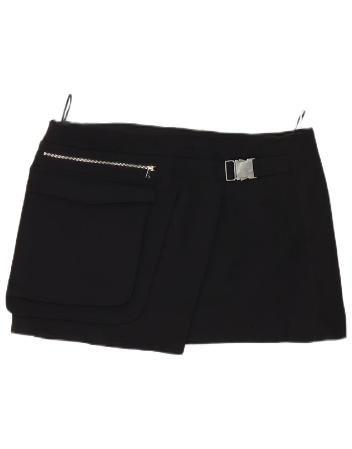 Fustă mini pentru femei cu talie înaltă ZARA XL W32 poliester negru