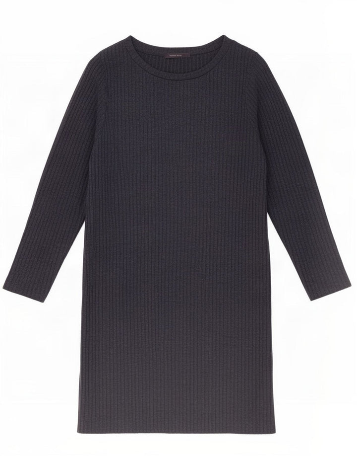 Rochie de bază cu mânecă lungă pentru femei Marks & Spencer UK 16 mare bleumarin