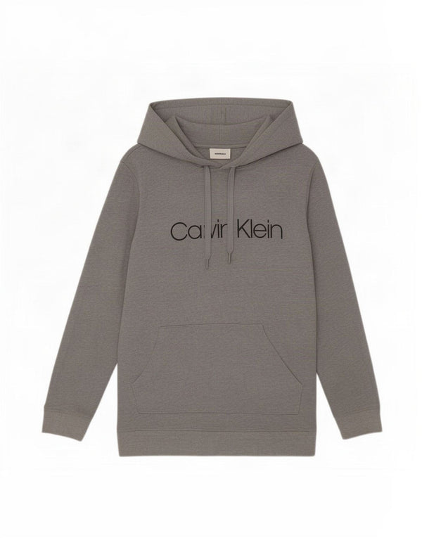 Pulover Calvin Klein pentru bărbați cu capota, mare, gri, bumbac