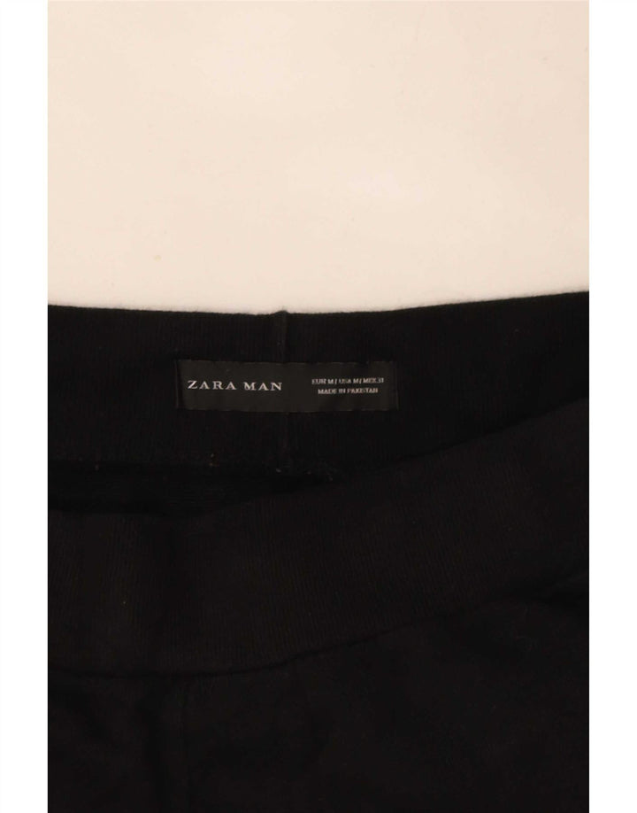 Pantaloni de trening Zara Barbati Joggeri Poliester mediu negru