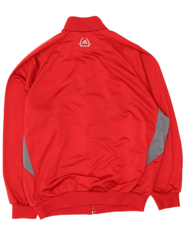 Jachetă de trening pentru bărbați Adidas Marea Britanie 44/46 Poliester color bloc roșu mare