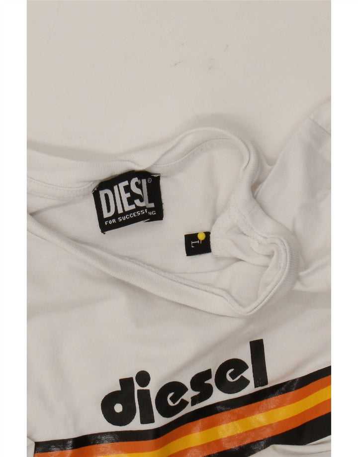 Tricou grafic Diesel pentru femei Top UK 14 Large White