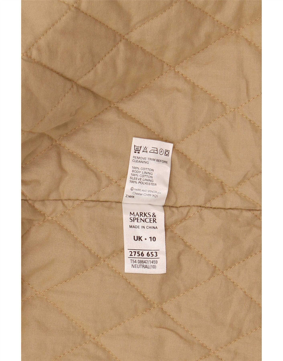 Jachetă parka supradimensionată cu glugă pentru femei Marks & Spencer UK 10 Mic Bej