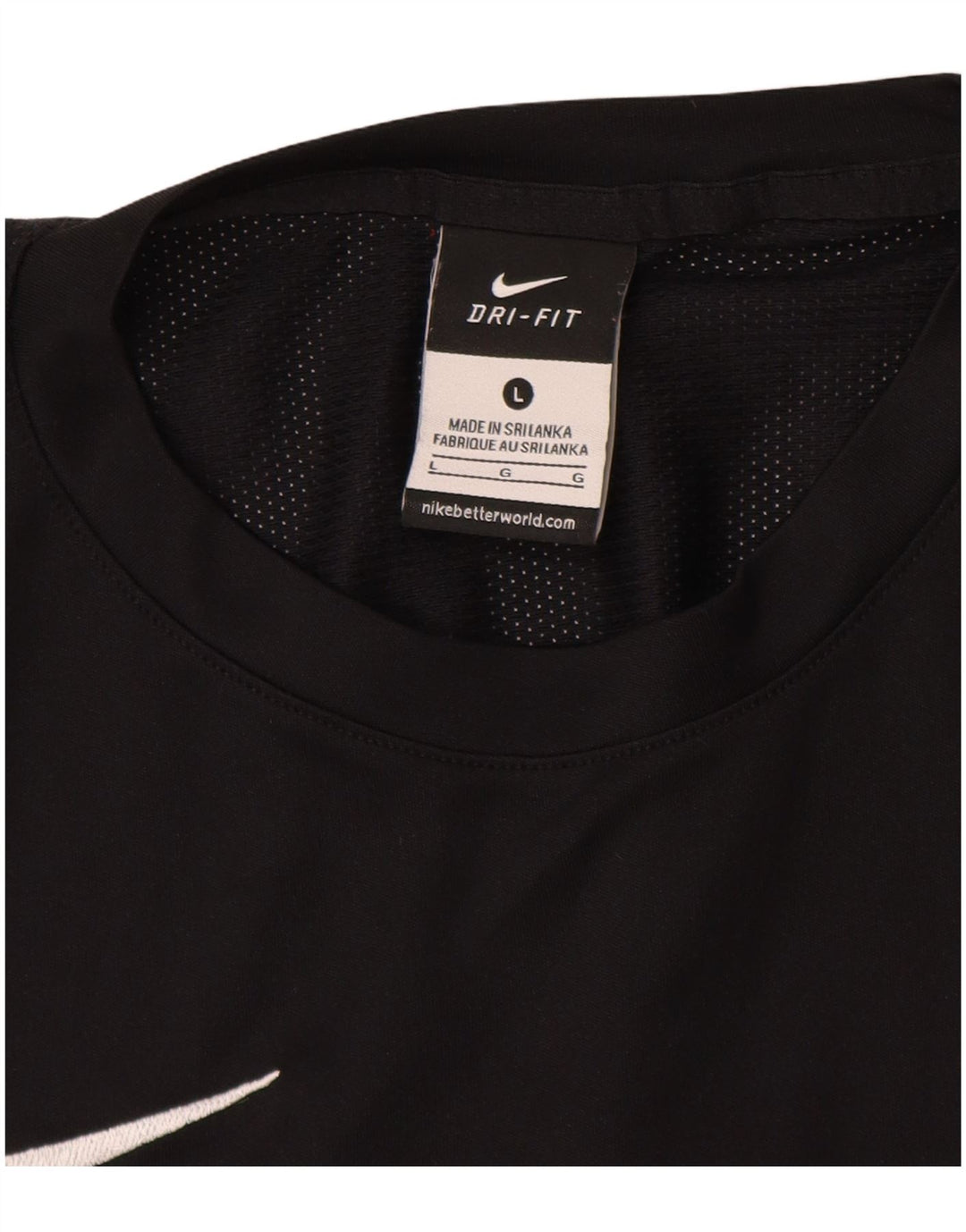 Tricou NIKE Dri Fit pentru bărbați Top mare din poliester negru