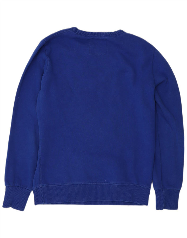 Pulover grafic Superdry pentru bărbați, bumbac albastru mediu
