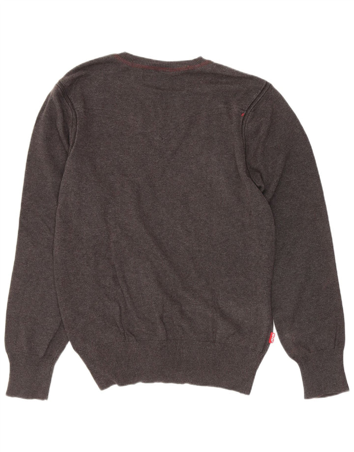 Pulover cu decolteu în V Levi's pentru bărbați, bumbac, gri mic