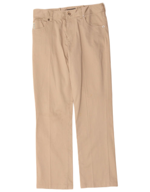 Pantaloni casual drepti pentru femei Armani L30 L29 bumbac bej