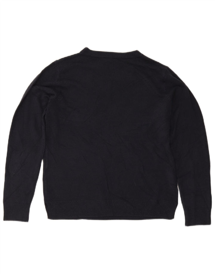 Pulover pentru femei Marks & Spencer cu decolteu triplu UK 12 Medium Bleumarin
