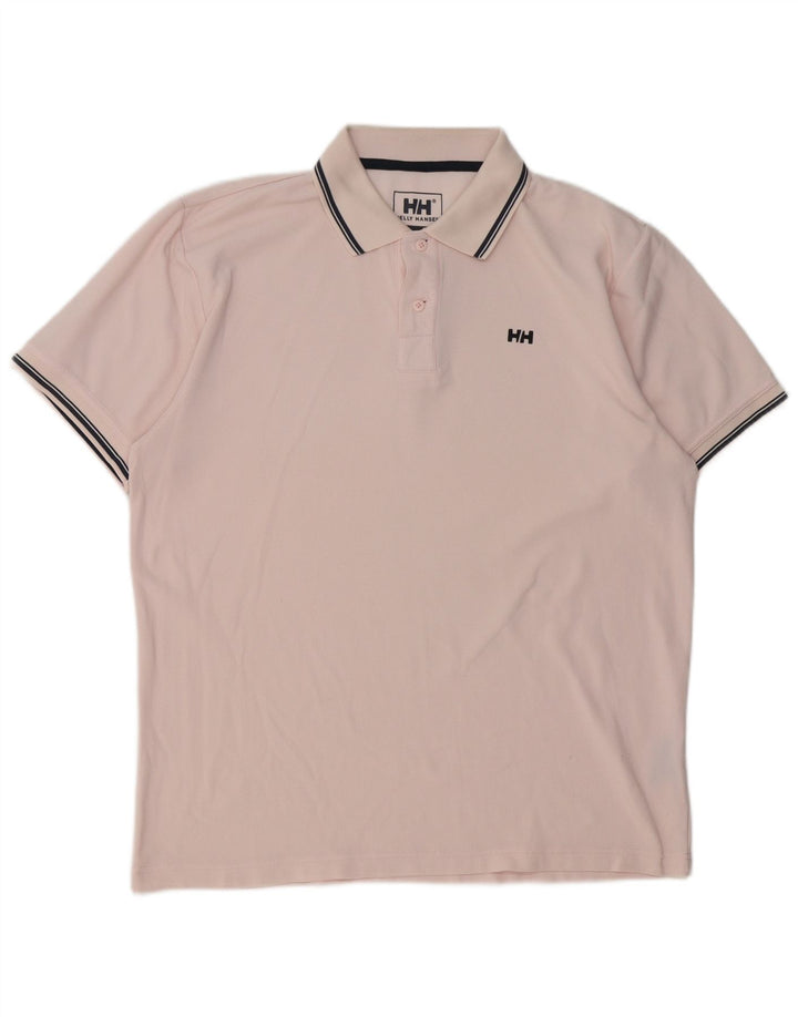 Tricou polo Helly Hansen pentru bărbați, poliester roz mare