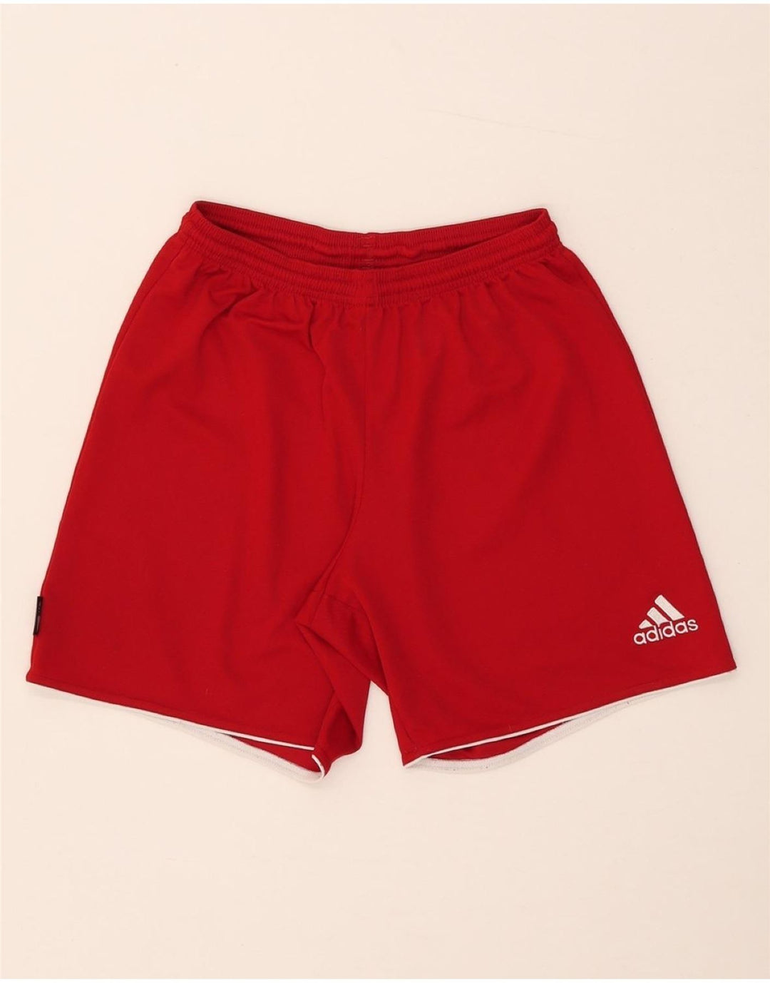 Pantaloni scurți sport pentru bărbați Adidas Climalite, poliester roșu mic