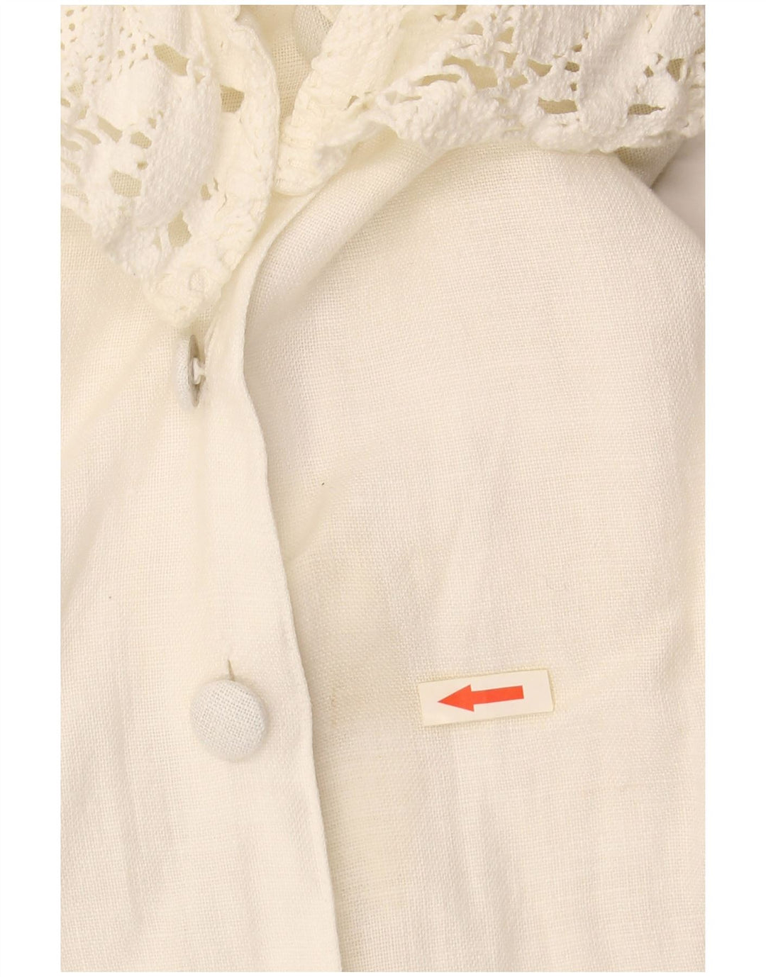 HESS FRACKMANN Bluză cămașă cu mâneci 3/4 pentru femei EU 38 In alb mediu mediu