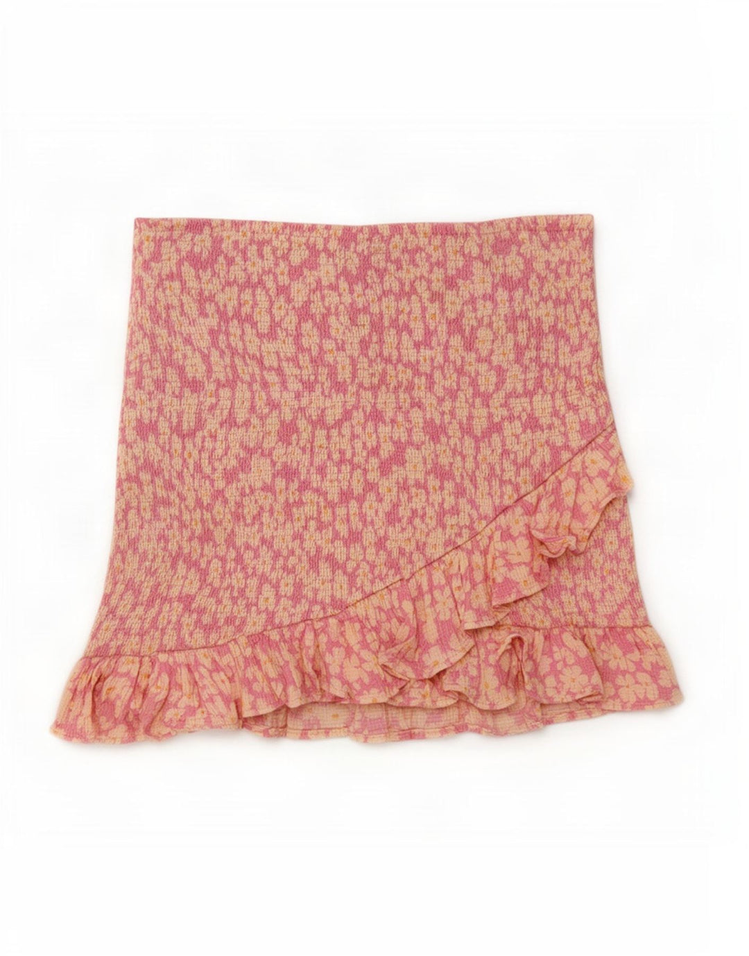 Fusta Mini Volane Zara Femei Mic W26 Roz Floral