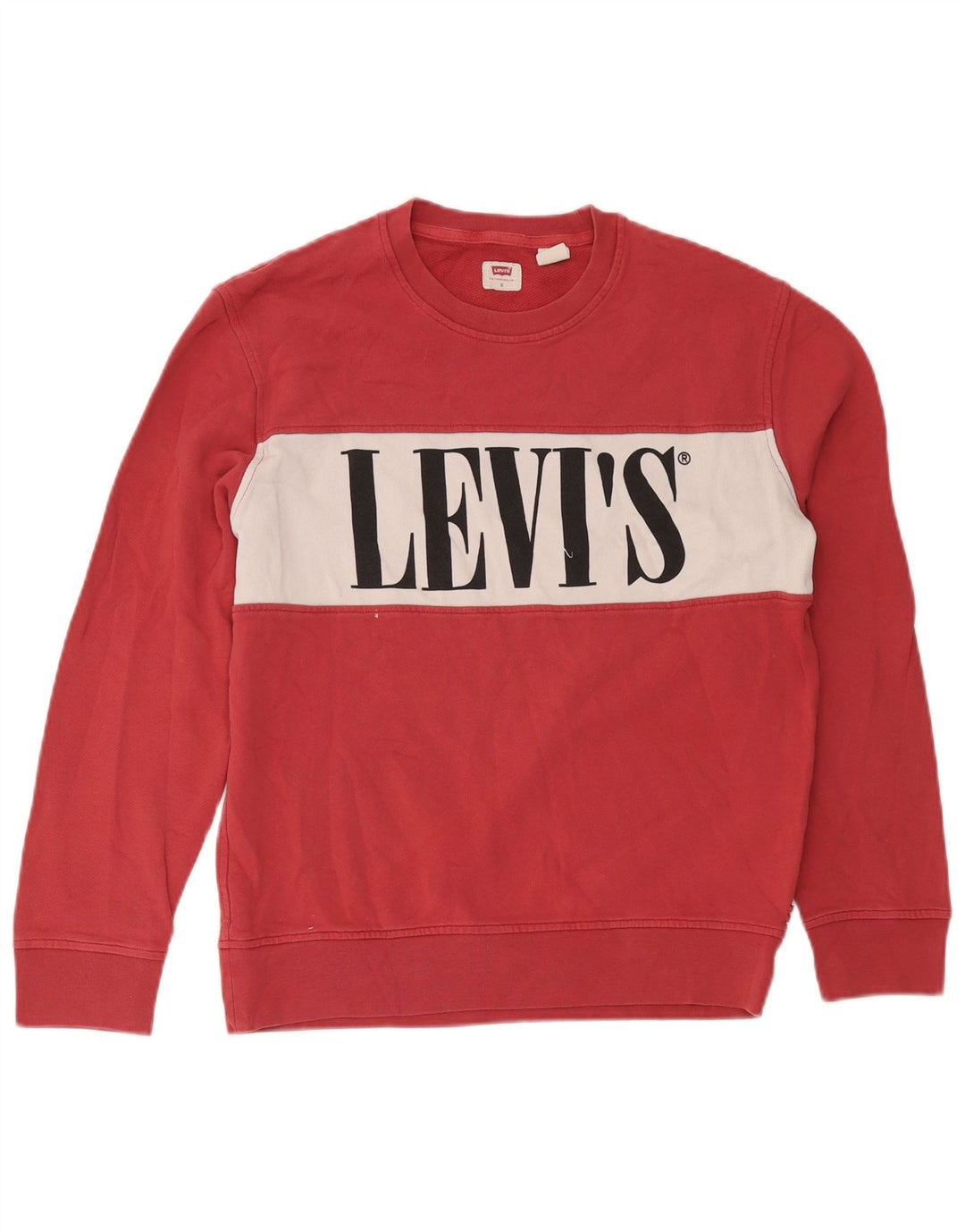 Pulover cu grafică Levi's pentru bărbați, bumbac color bloc, roz mic
