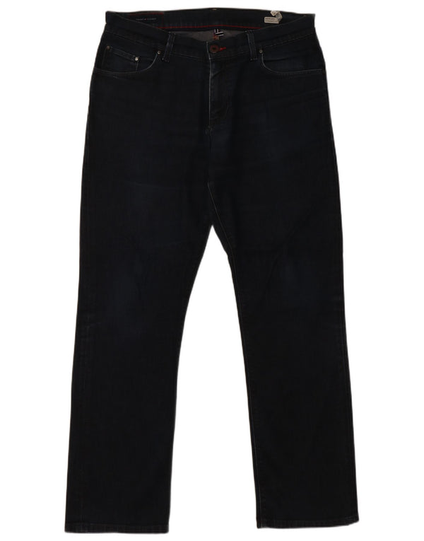 Blugi drepti Tommy Hilfiger pentru femei Mercer W34 L32 bumbac bleumarin