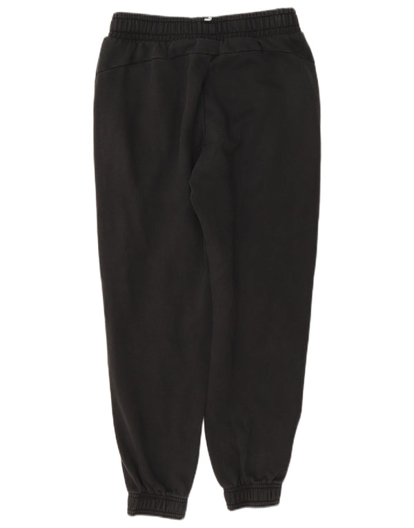 Puma Băieți Pantaloni Trening Pantaloni Joggeri 13-14 Ani Bumbac Negru