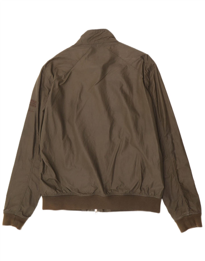 Jachetă Bomber Barbour pentru bărbați pentru motociclete UK 42 XL Kaki Poliamidă