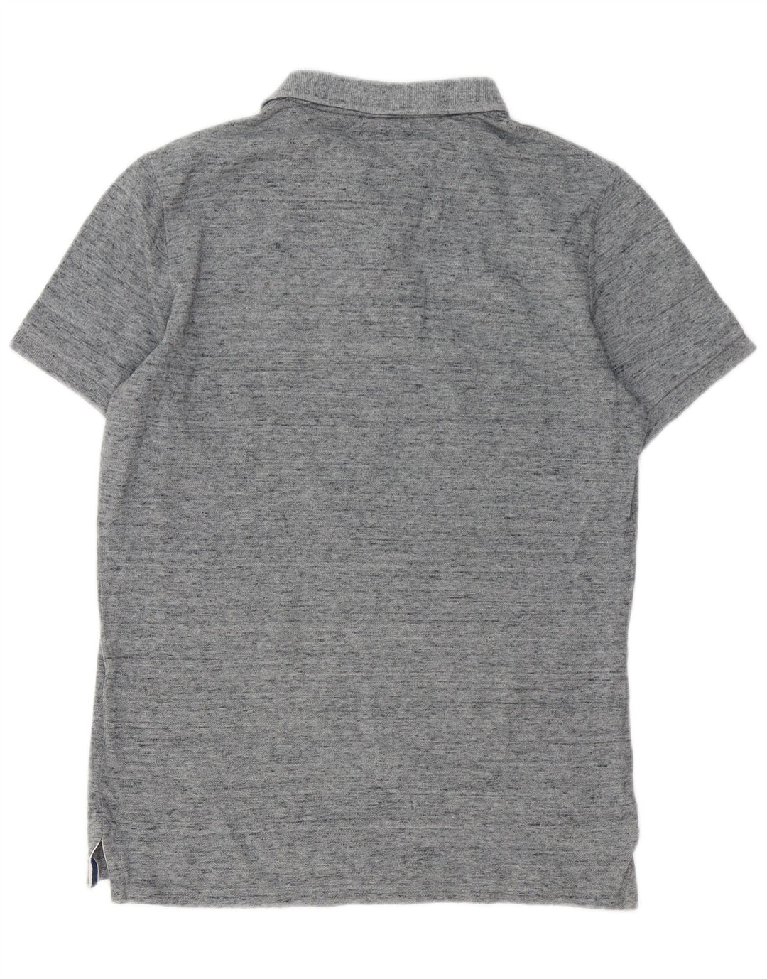 Tricou polo grafic pentru bărbați Superdry, bumbac cu pete gri mediu