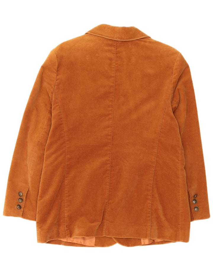 Jachetă pentru femei VINTAGE cu două pieptări, UK 16, mare, maro, bumbac