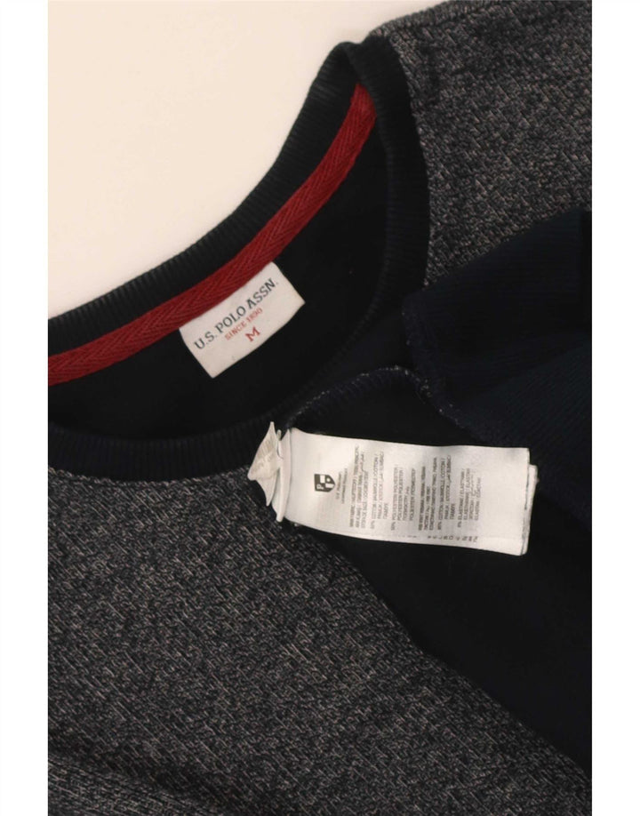 U.S. Polo Assn. Hanorac pentru bărbați Pulover mediu albastru bleumarin bumbac cu pete