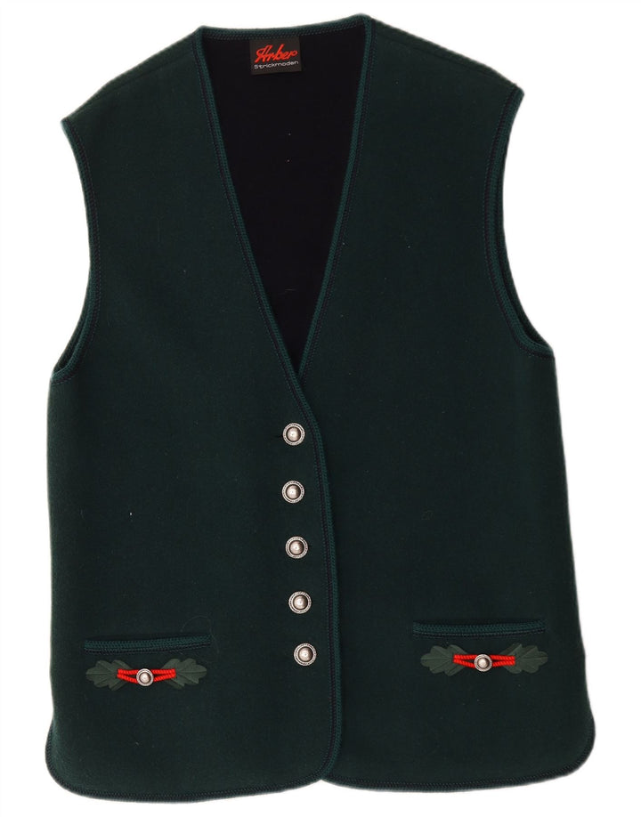 Gilet pentru femei Arber Strickmoden UK 18 XL Lână verde