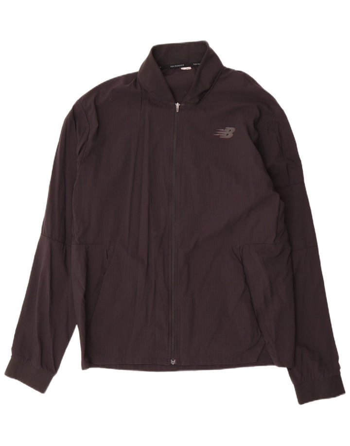 Jachetă de trening pentru bărbați NEW BALANCE, neagră medie