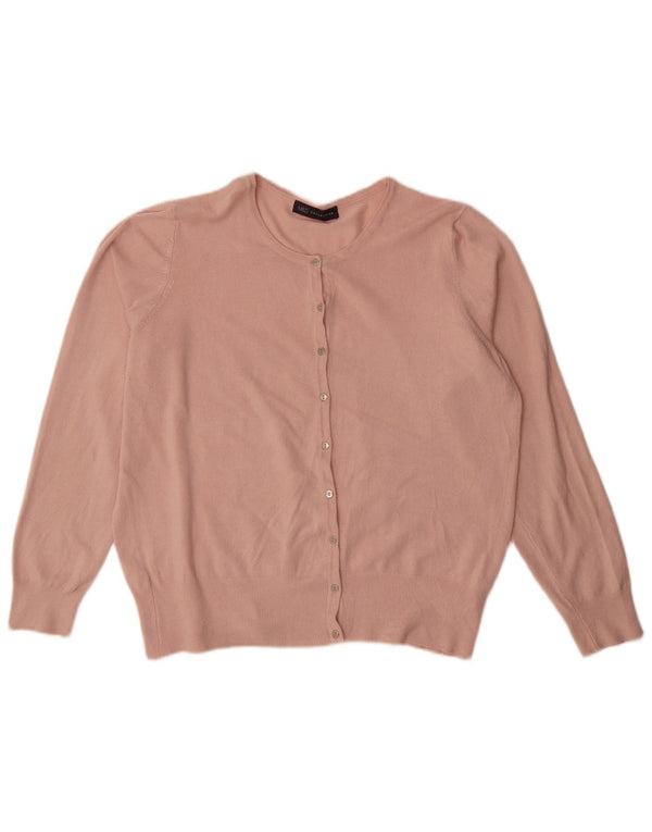 Pulover cardigan pentru femei Marks & Spencer UK 18 XL roz viscoză