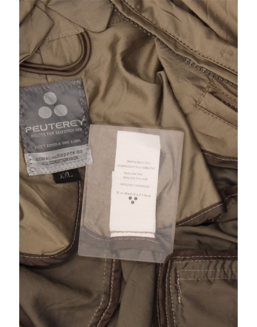 Jachetă bomber pentru femei PEUTEREY UK 20 2XL Poliester verde