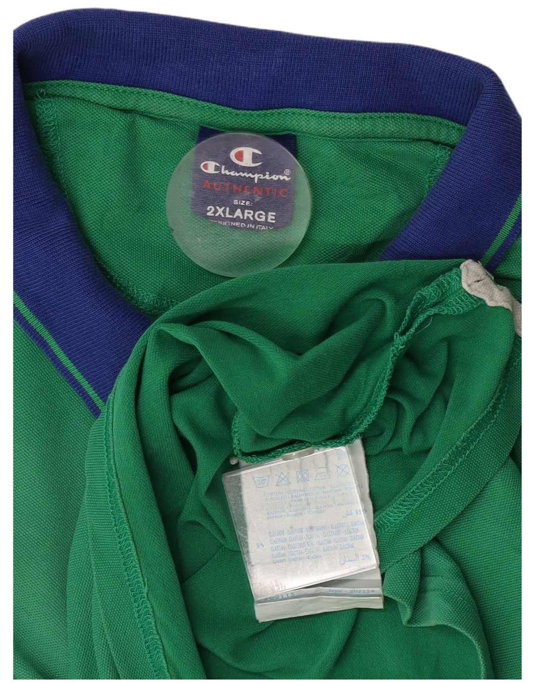 Tricou polo pentru bărbați Champion 2XL, bumbac verde