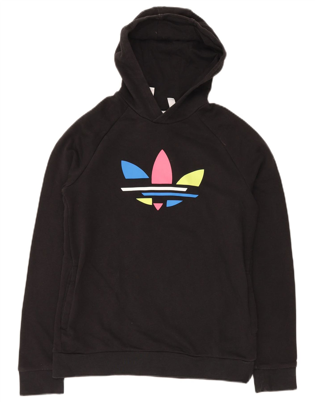 Pulover ADIDAS pentru băieți, cu grafică, 14-15 ani, bumbac negru