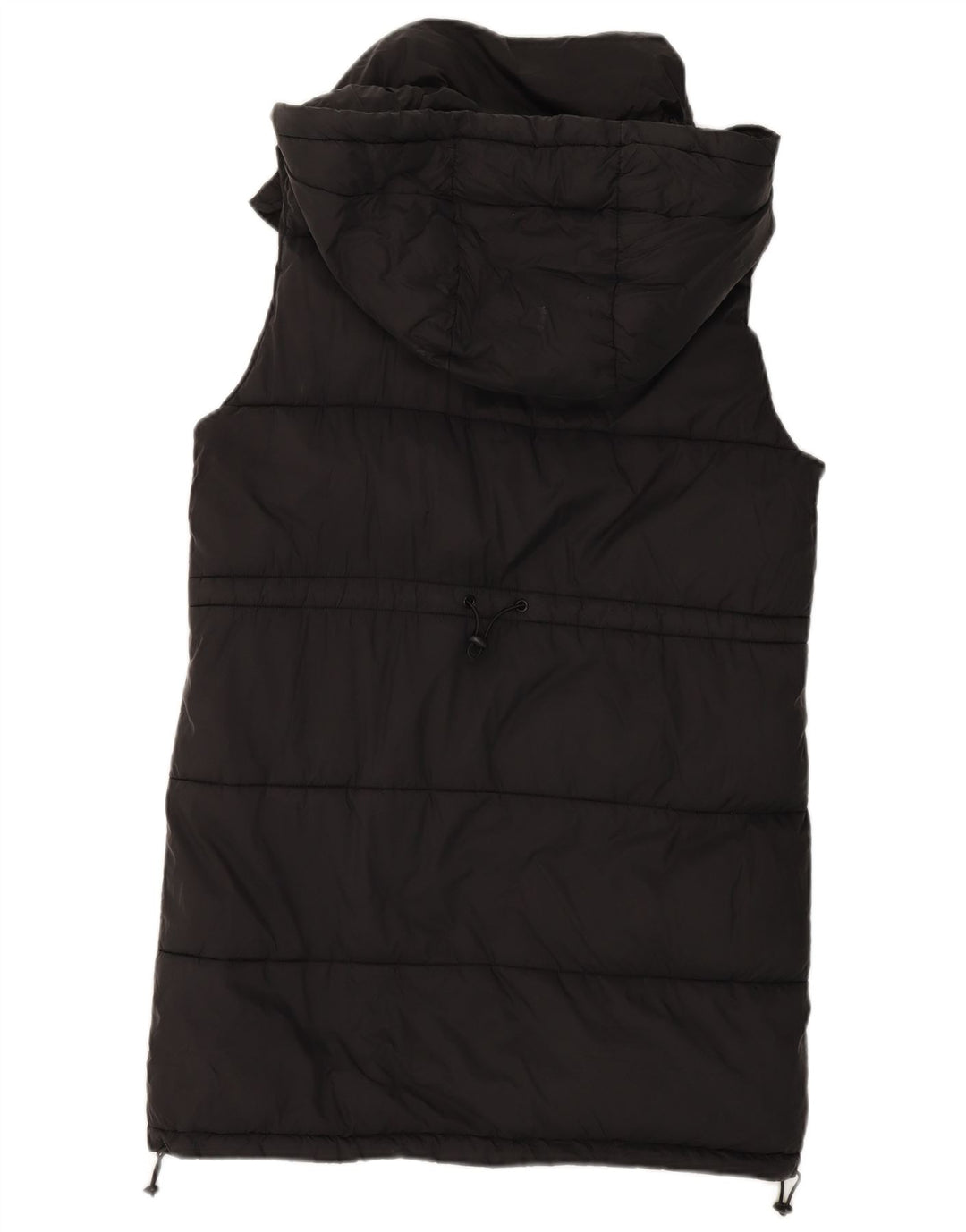 Gilet cu glugă supradimensionat pentru femei Zara UK 10 Poliester negru mic
