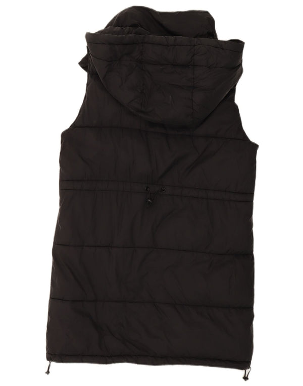 Gilet cu glugă supradimensionat pentru femei Zara UK 10 Poliester negru mic