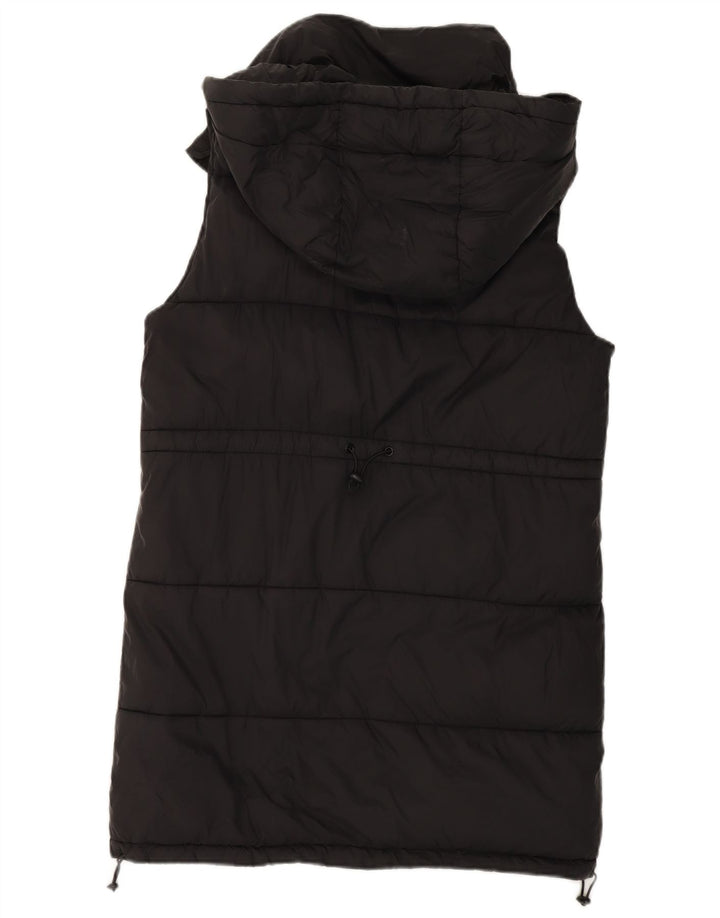 Gilet cu glugă supradimensionat pentru femei Zara UK 10 Poliester negru mic