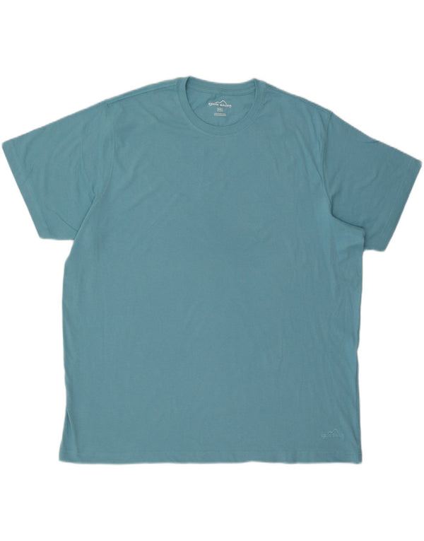 EDDIE BAUER Mens T-Shirt Top 2XL Blue Cotton