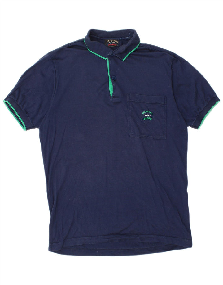 Cămașă polo pentru bărbați PAUL & SHARK, bumbac, albastru bleumarin