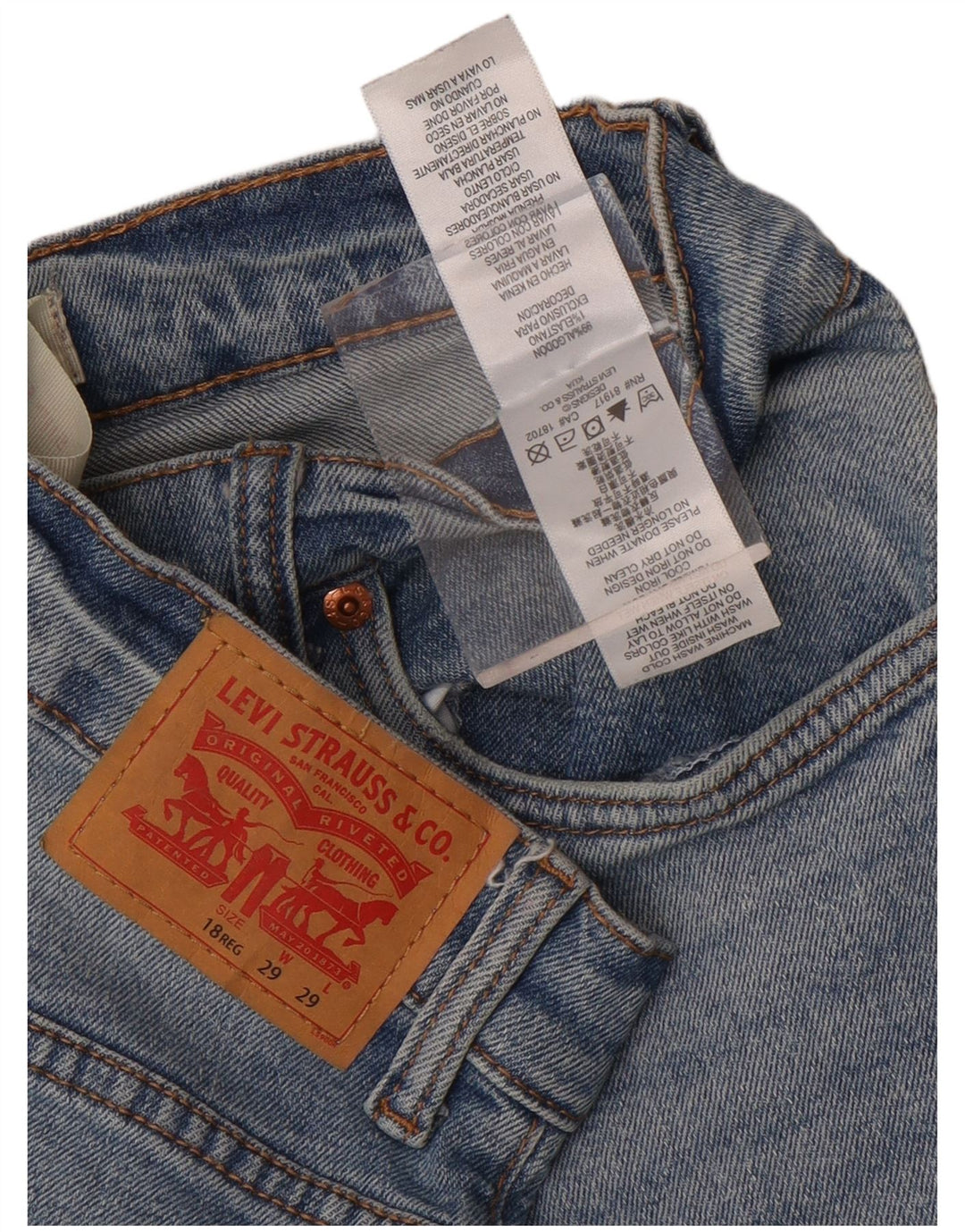 Blugi Levi's Boys 511 Slim 15-16 ani W29 L29 Blue Bumbac