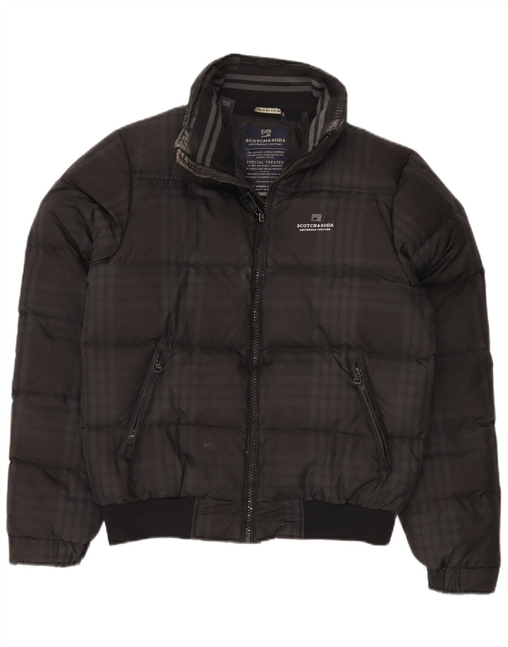 Jachetă căptușită pentru bărbați Scotch & Soda Amsterdam Couture UK 38 Medium Black Check