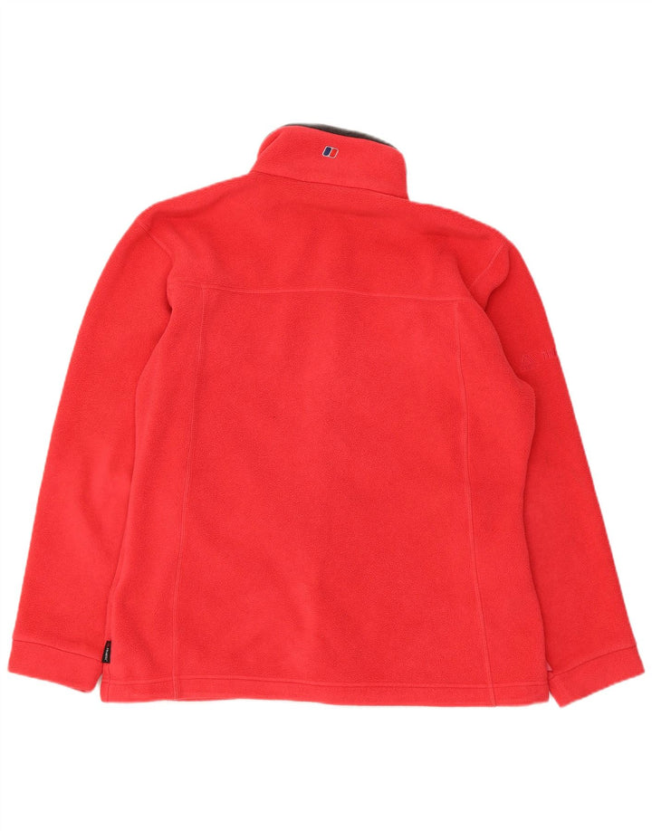 Jachetă fleece pentru femei Berghaus UK 14, mare, roșu, poliester