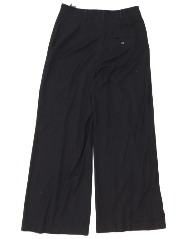 Marks & Spencer Pantaloni casual pentru femei cu picioare largi UK 10 Small W30 L30 Negru