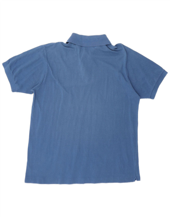 LACOSTE Mens Polo Shirt Size 6 XL Blue Cotton