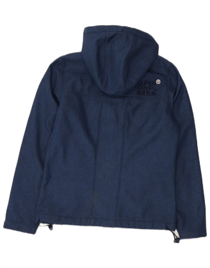 Jachetă de vânt cu glugă SUPERDRY pentru bărbați UK 36 Small Blue